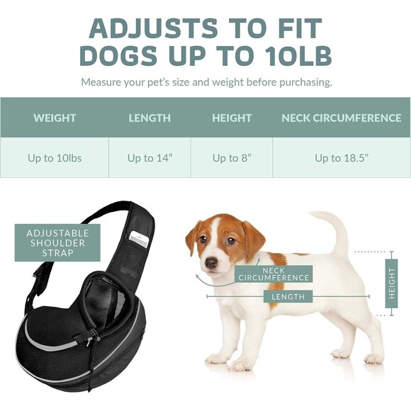 Expandable Pet Carrier Sling Bag Small Dog Cat Carrier Front Shoulder - Picture 4 of 4